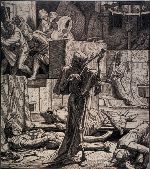 Alfred Rethel, Death as a cutthroat, 1851