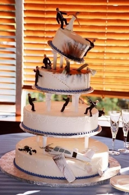 Disaster Wedding Cake