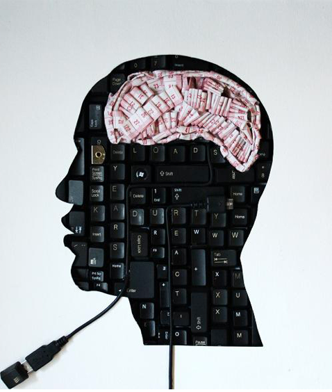 Maurice Mbikayi keyboard skull brain