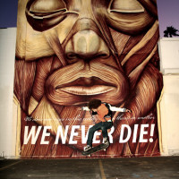 Cyrcle - "We never die" mural