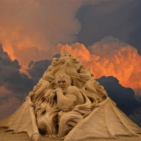 Villafane studios dante's inferno sand sculpture
