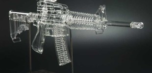 Assault Rifle Glass Smoking Pipe