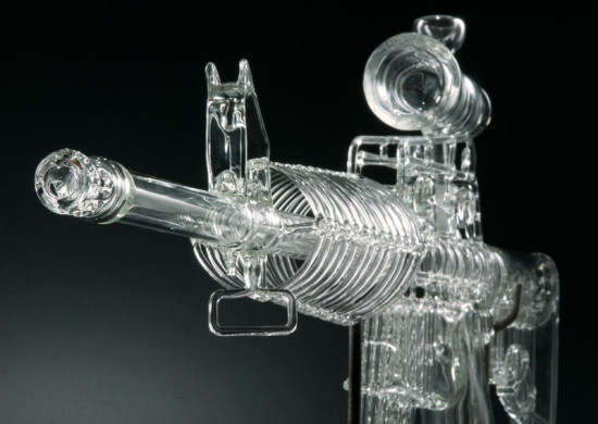 Assault Rifle Glass Smoking Pipe