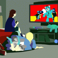 A GIF Vuillemin created for a New York Times story about media violence
