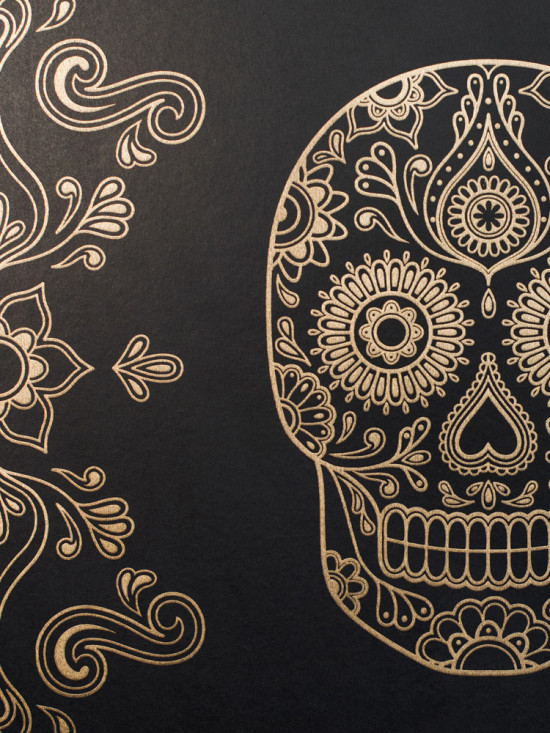 Mexican Day of the Dead Sugar Skull Wallpaper